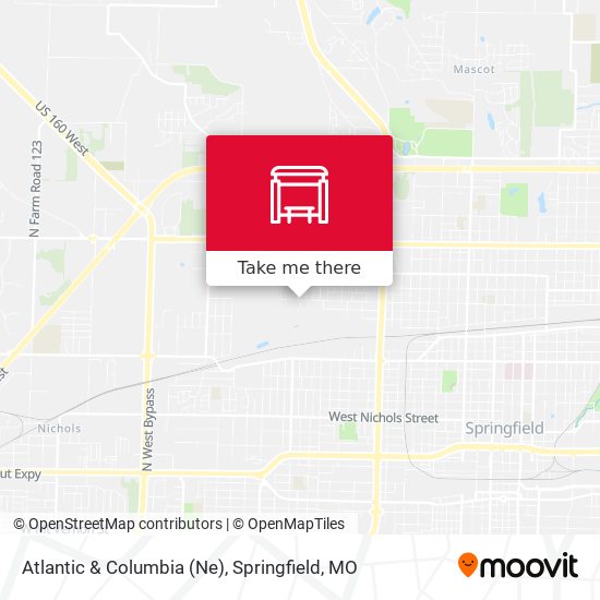 Atlantic & Columbia (Ne) map