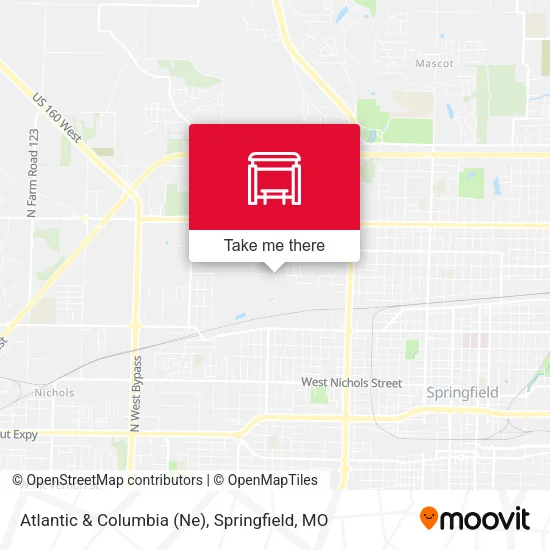 Mapa de Atlantic & Columbia (Ne)