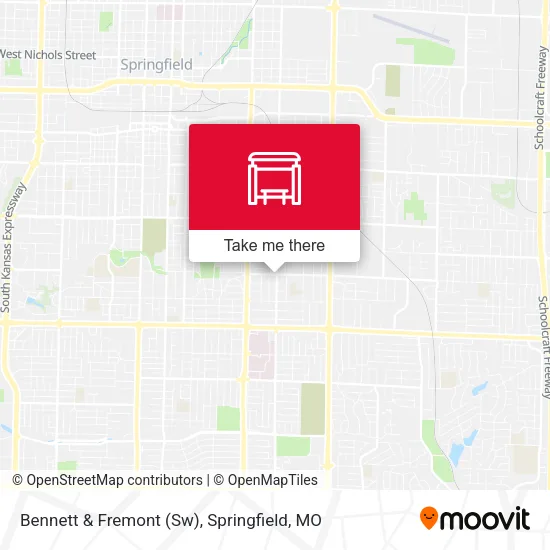 Mapa de Bennett & Fremont (Sw)