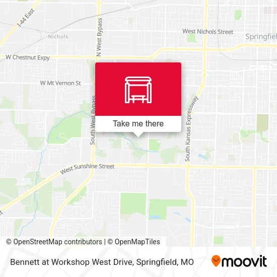 Mapa de Bennett at Workshop West Drive