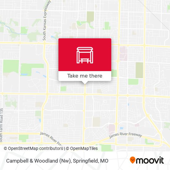 Campbell & Woodland (Nw) map