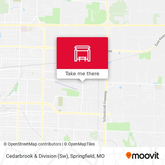Cedarbrook & Division (Sw) map