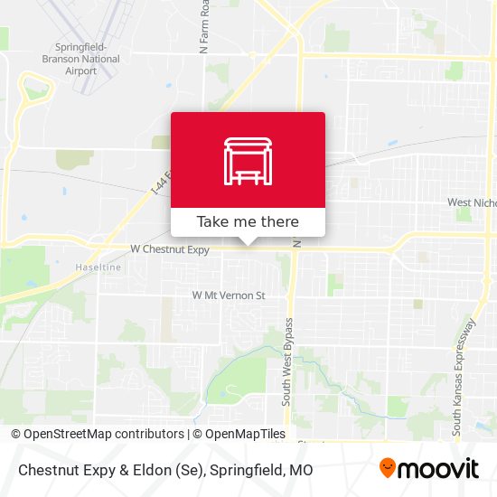 Chestnut Expy & Eldon (Se) map