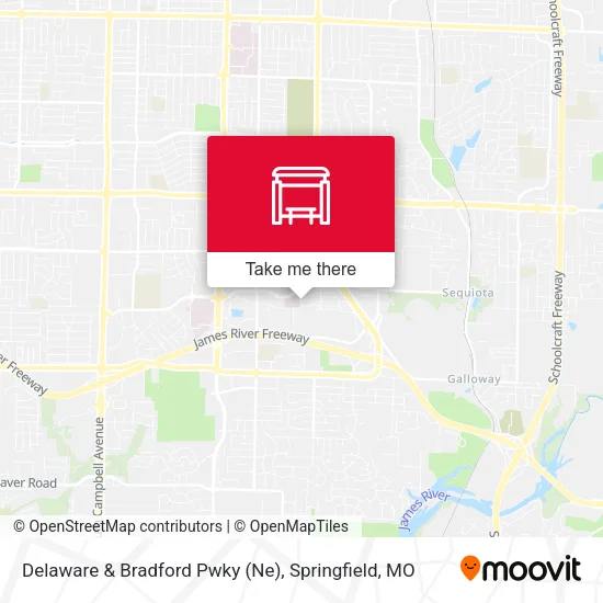 Mapa de Delaware & Bradford Pwky (Ne)