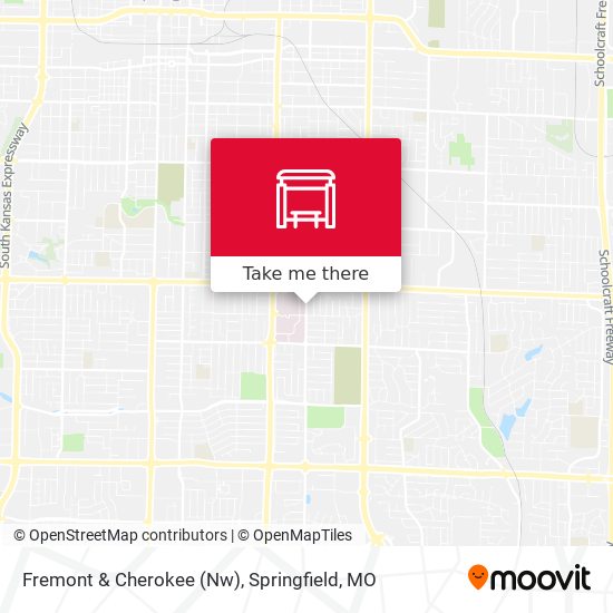 Fremont & Cherokee (Nw) map