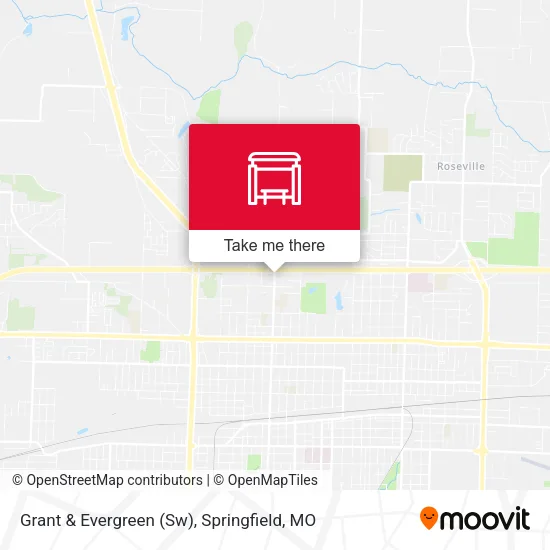 Grant & Evergreen (Sw) map