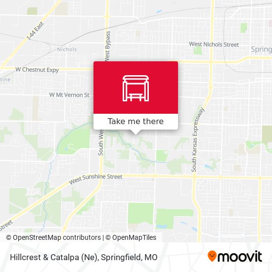 Hillcrest & Catalpa (Ne) map