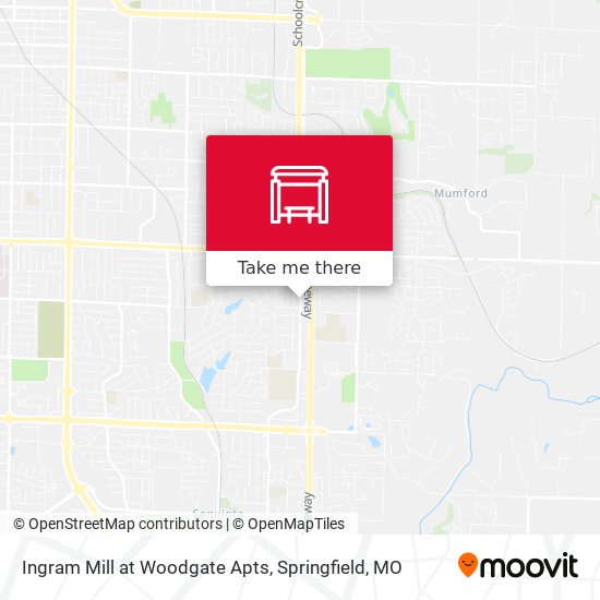 Mapa de Ingram Mill at Woodgate Apts