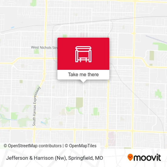 Mapa de Jefferson & Harrison (Nw)