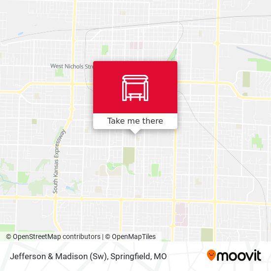 Jefferson & Madison (Sw) map