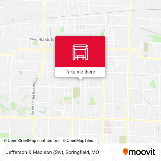 Mapa de Jefferson & Madison (Sw)