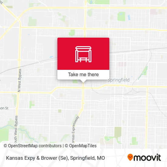 Mapa de Kansas Expy & Brower (Se)