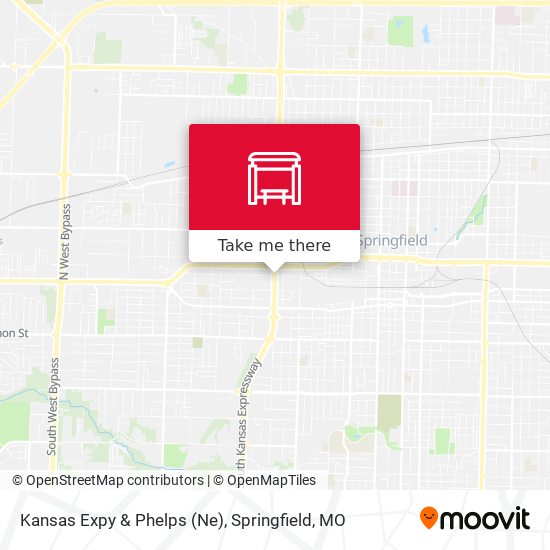 Kansas Expy & Phelps (Ne) map