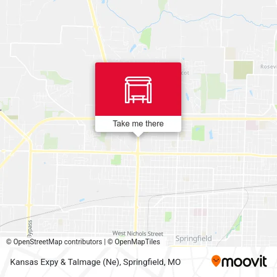 Mapa de Kansas Expy & Talmage (Ne)