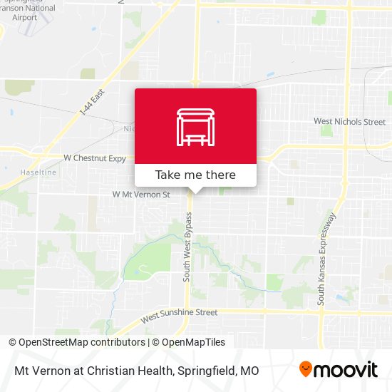 Mt Vernon at Christian Health map