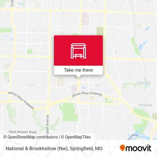 National & Brookhollow (Nw) map