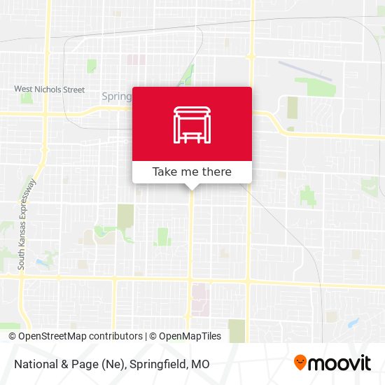 National & Page (Ne) map