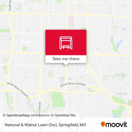 Mapa de National & Walnut Lawn (Sw)