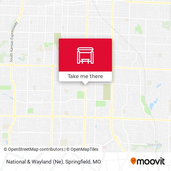 National & Wayland (Ne) map