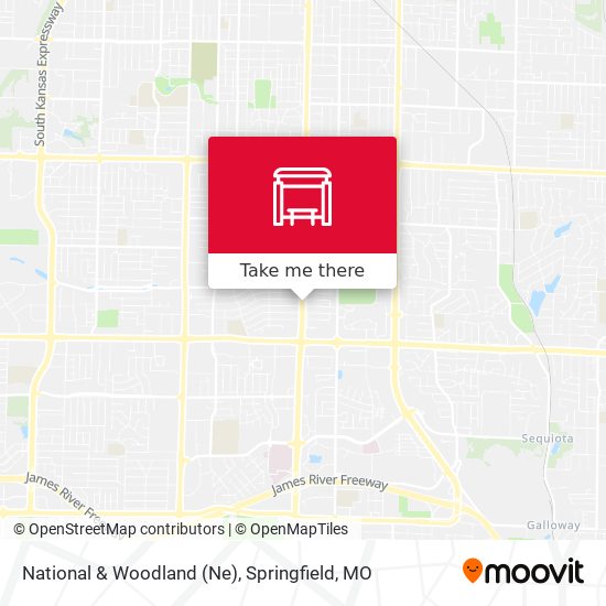 National & Woodland (Ne) map