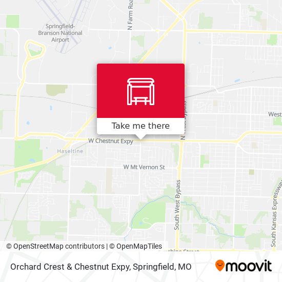 Orchard Crest & Chestnut Expy map