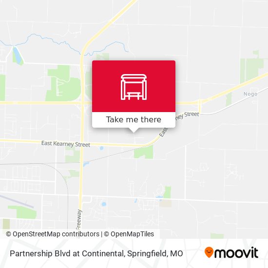 Partnership Blvd at Continental map