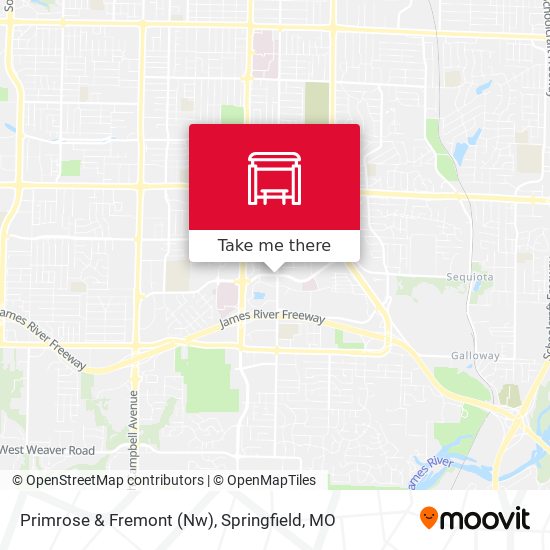 Primrose & Fremont (Nw) map