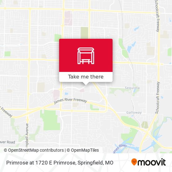 Mapa de Primrose at 1720 E Primrose