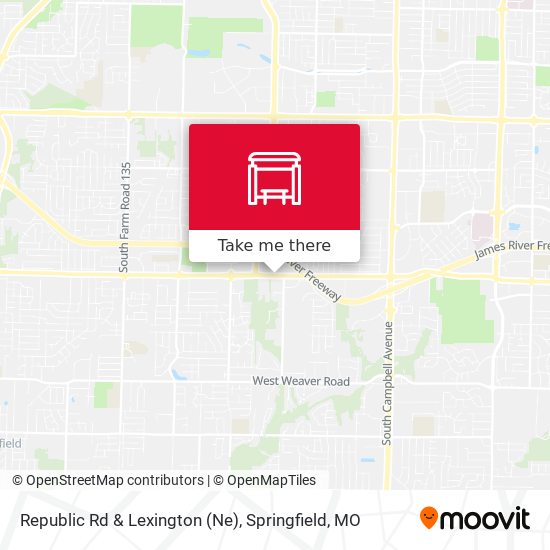 Republic Rd & Lexington (Ne) map