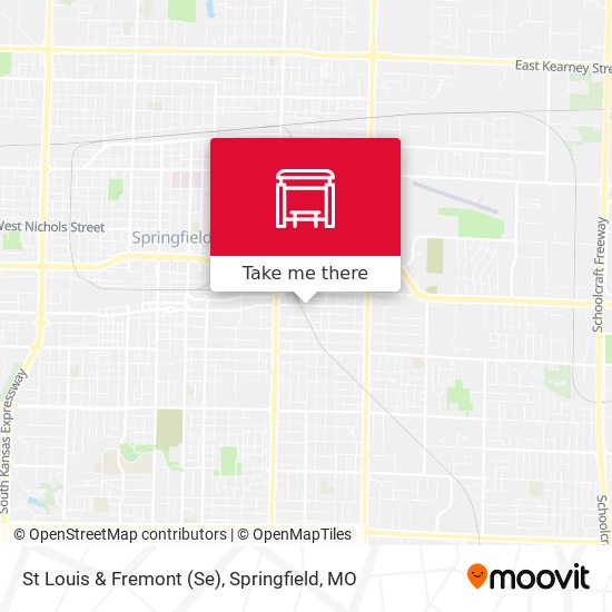 St Louis & Fremont (Se) map