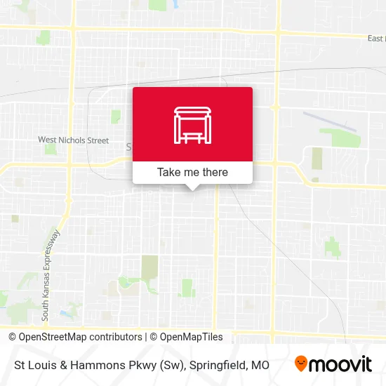 St Louis & Hammons Pkwy (Sw) map