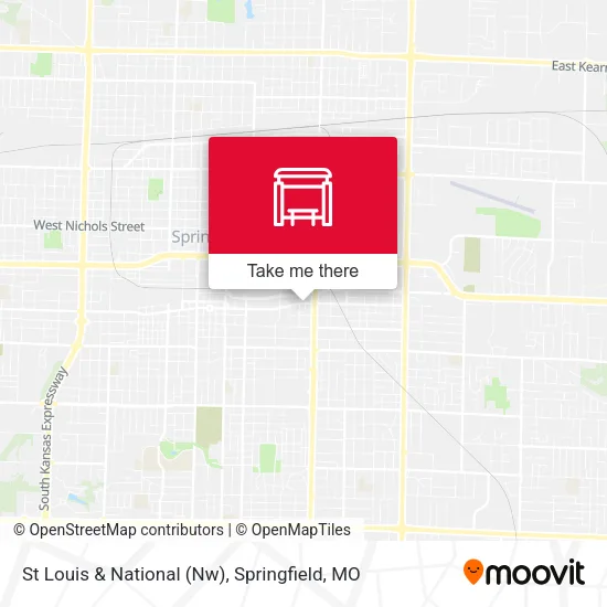 St Louis & National (Nw) map