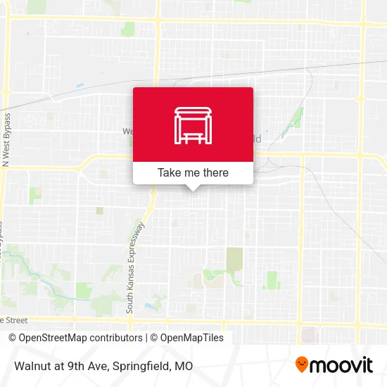 Mapa de Walnut at 9th Ave