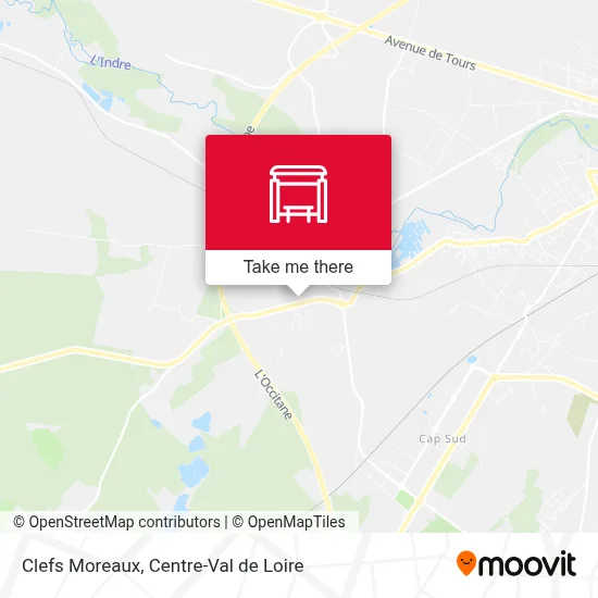 Clefs Moreaux map
