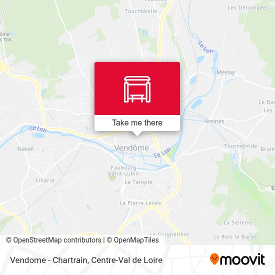 Vendome - Chartrain map