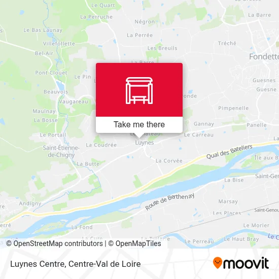 Luynes Centre map