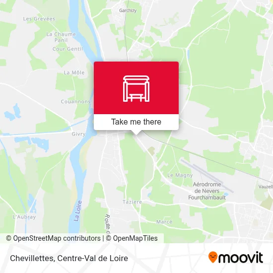 Chevillettes map