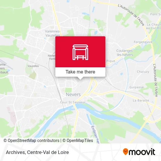 Archives map