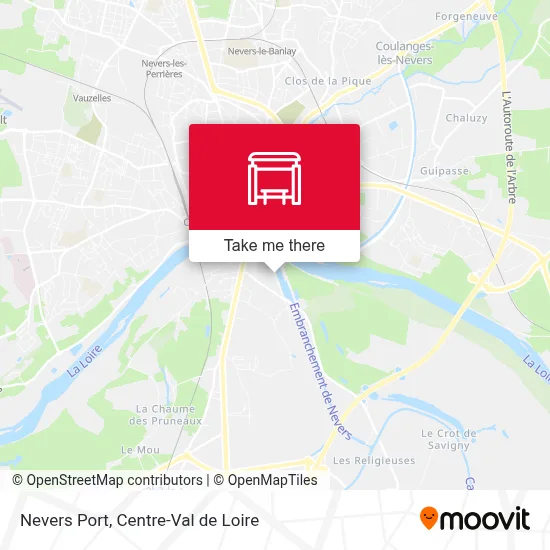 Nevers Port map