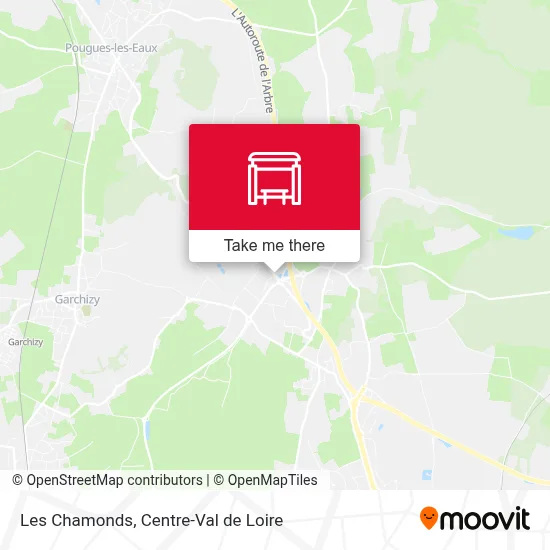 Les Chamonds map