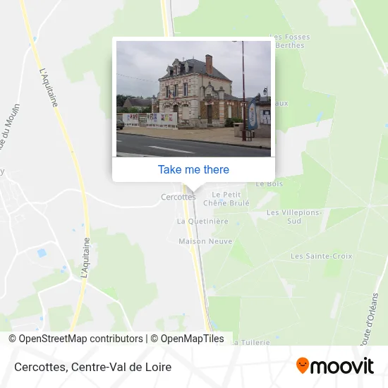Cercottes map