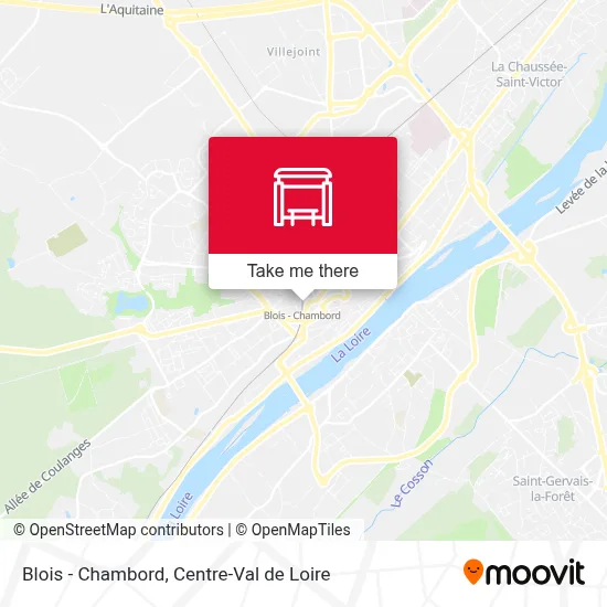 Blois - Chambord map