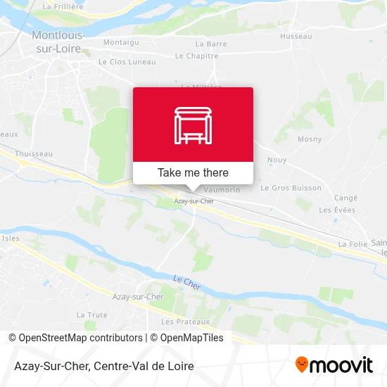 Azay-Sur-Cher map
