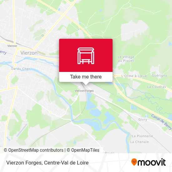 Vierzon Forges map