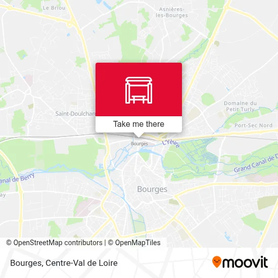 Bourges map