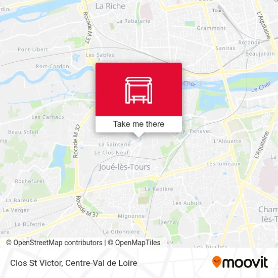 Clos St Victor map