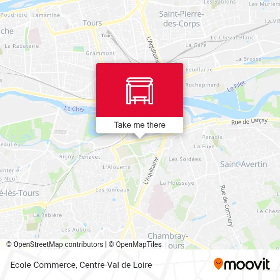 Ecole Commerce map