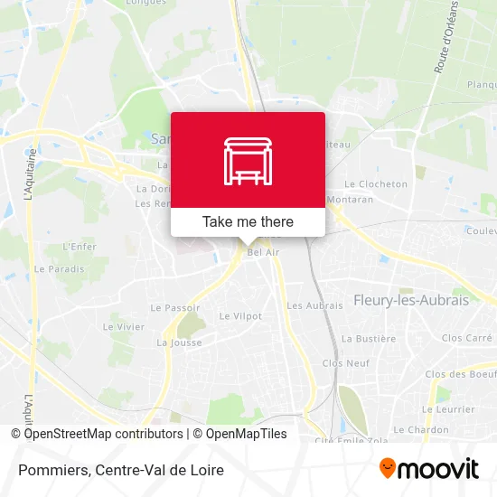 Pommiers map