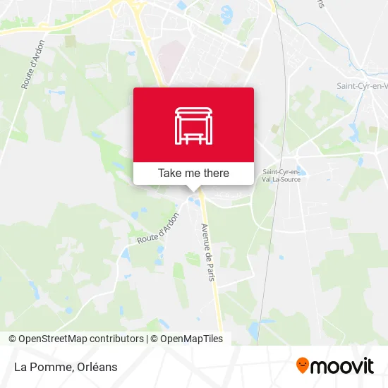 La Pomme map
