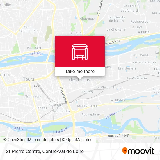 St Pierre Centre map